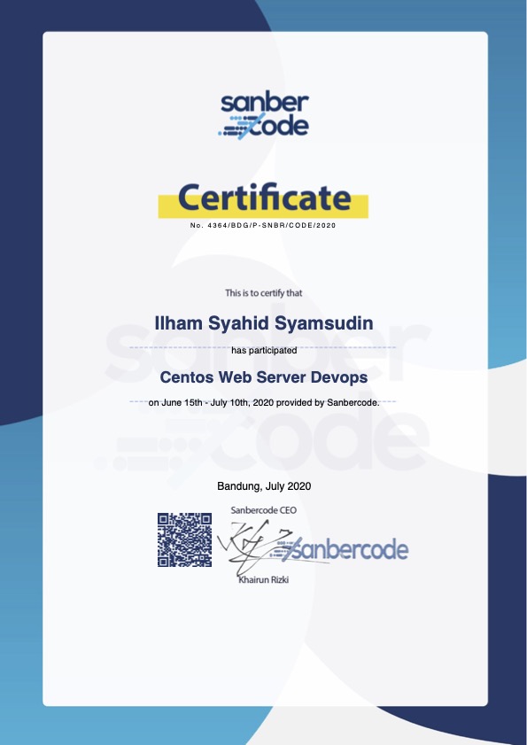 Sanbercode - CentOS Web Server DevOps