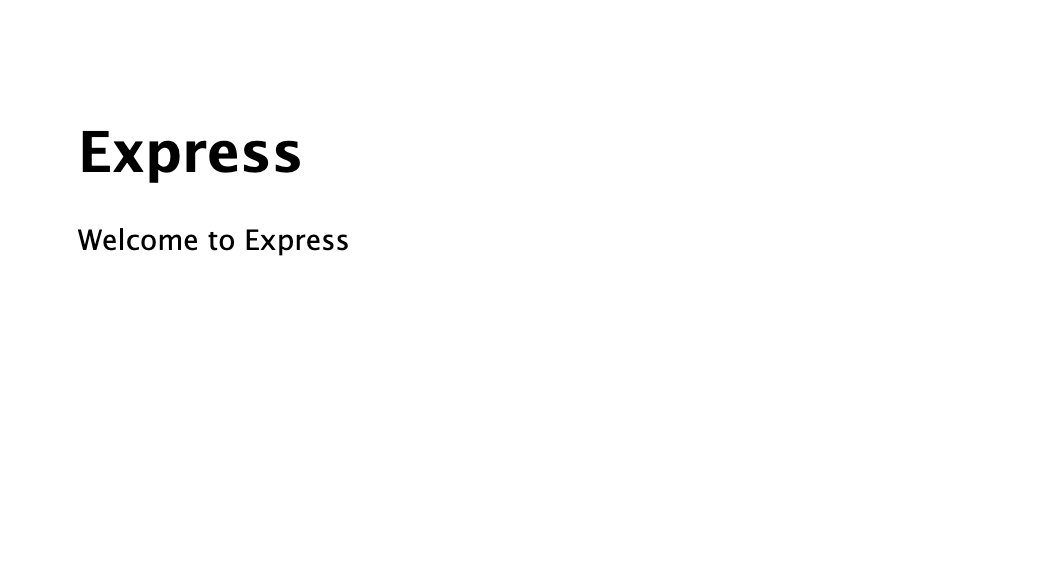 Express App